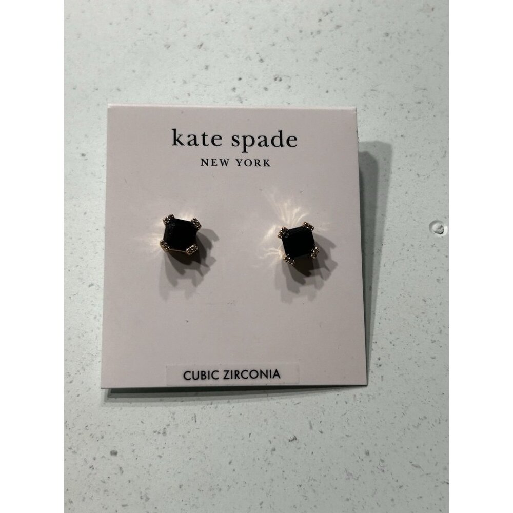 Kate Spade New York Dazzle Stud Earrings - Black New